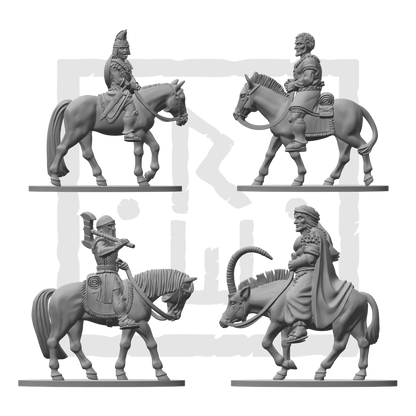 Digital Mounted Adventurers STL Bundle