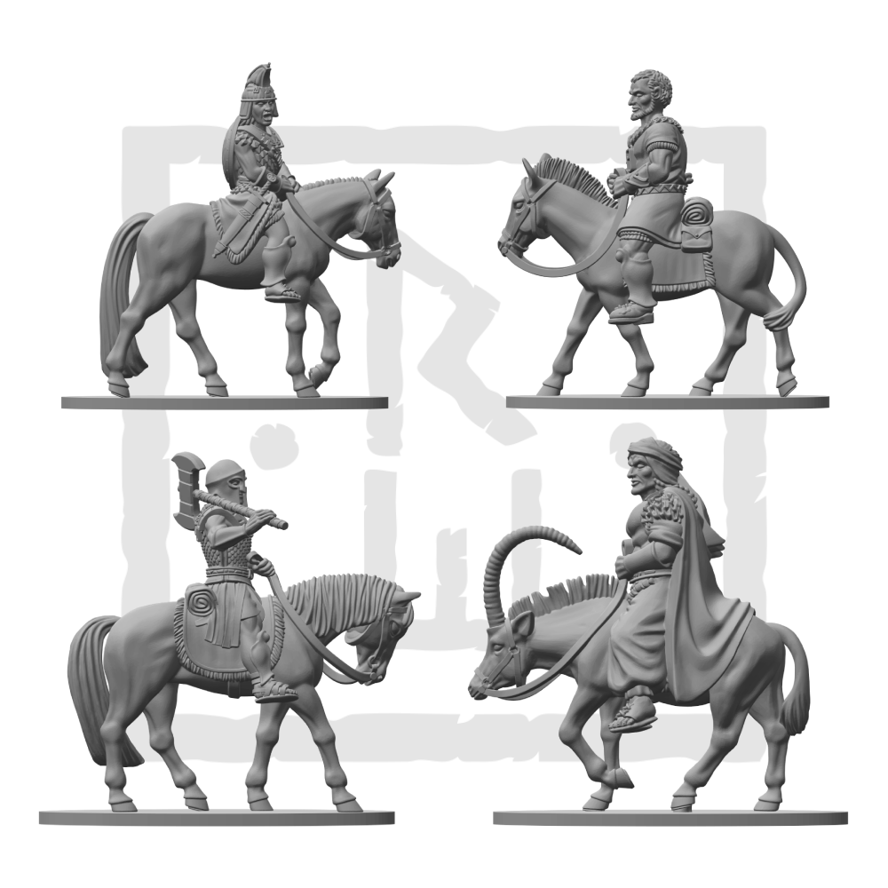 Mounted Adventurers Bundle - Physical Miniatures
